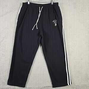 Vintage Phat Farm Sweatpants Mens XL  Loungewear Black Logo Pants 100% Cotton